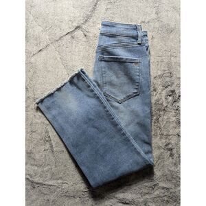 William Rast Super High Rise Flare Crop Jeans Women's Size 27 Medium Wash